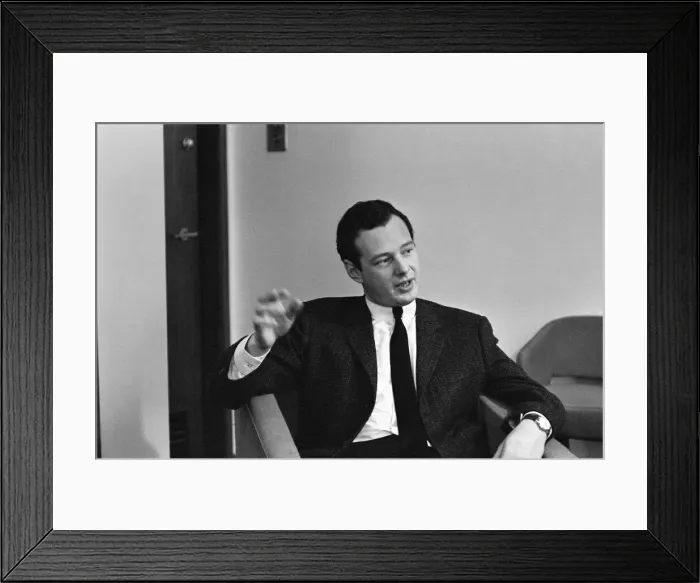 Framed Print : Brian Epstein, Manager of The Beatles, 20th October 1963 Framed Print : Brian Epstein, Manager of The Beatles, 20th October 1963