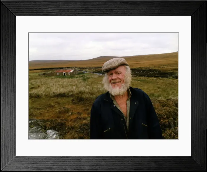 Framed Print : James McRory Smith, a former Black Watch soldier from Dumbarton aged 67