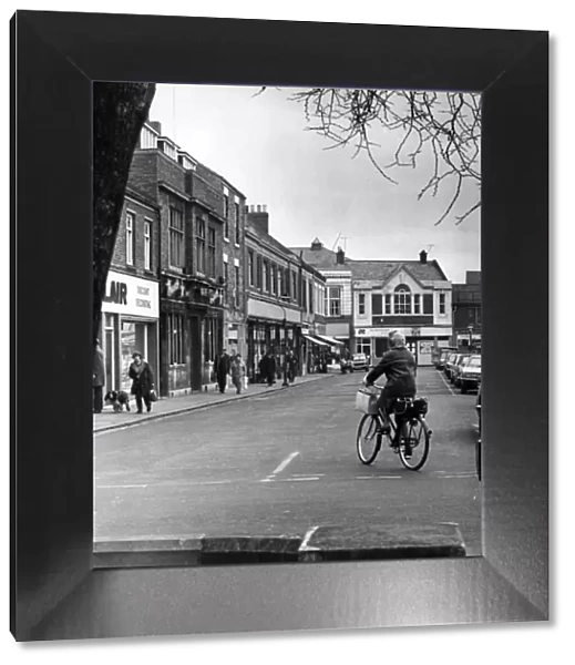 Street scene in Blyth. 1st April 1976