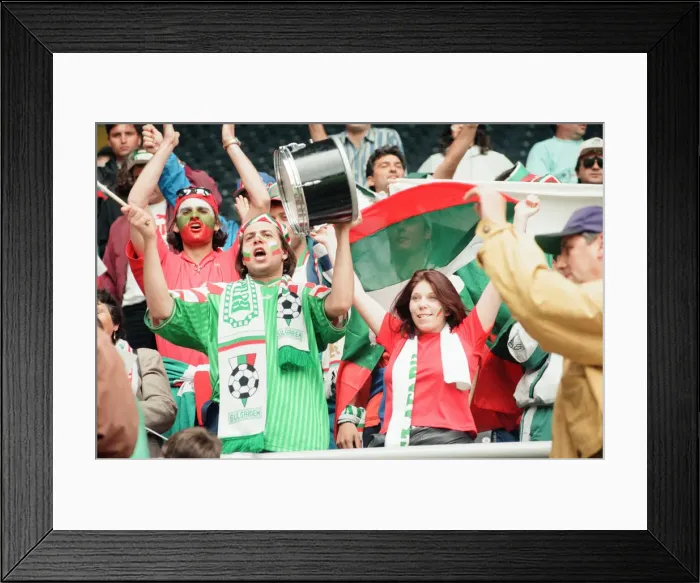 Framed Print : Bulgaria 1-0 Romania, Euro 1996 Group B match at St James Park, Newcastle Framed Print : Bulgaria 1-0 Romania, Euro 1996 Group B match at St James Park, Newcastle