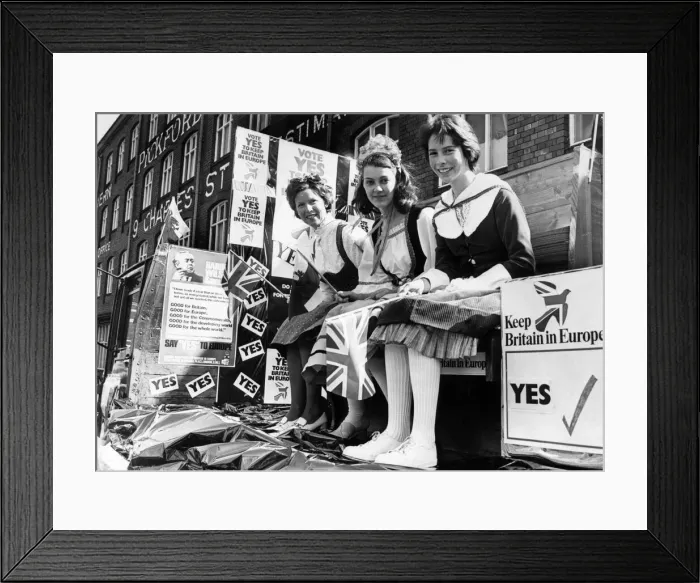 Framed Print : UK European Communities Membership Referendum, 1975, also known as the Common Market