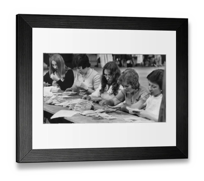 Framed Print : UK European Communities Membership Referendum, 1975, also known as the Common Market