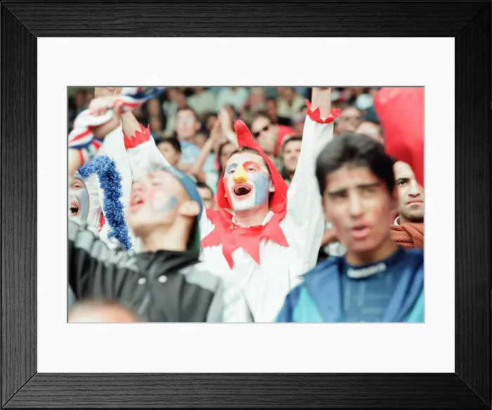 Framed Print : France 3-1 Bulgaria, Euro 1996 Group B match at St James Park, Newcastle Framed Print : France 3-1 Bulgaria, Euro 1996 Group B match at St James Park, Newcastle
