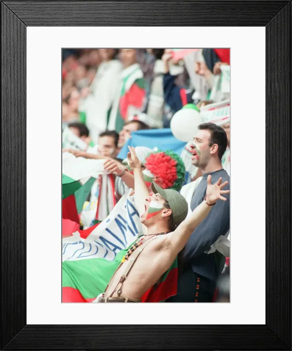 Framed Print : France 3-1 Bulgaria, Euro 1996 Group B match at St James Park, Newcastle