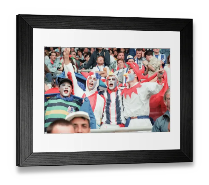 Framed Print : France 3-1 Bulgaria, Euro 1996 Group B match at St James Park, Newcastle Framed Print : France 3-1 Bulgaria, Euro 1996 Group B match at St James Park, Newcastle