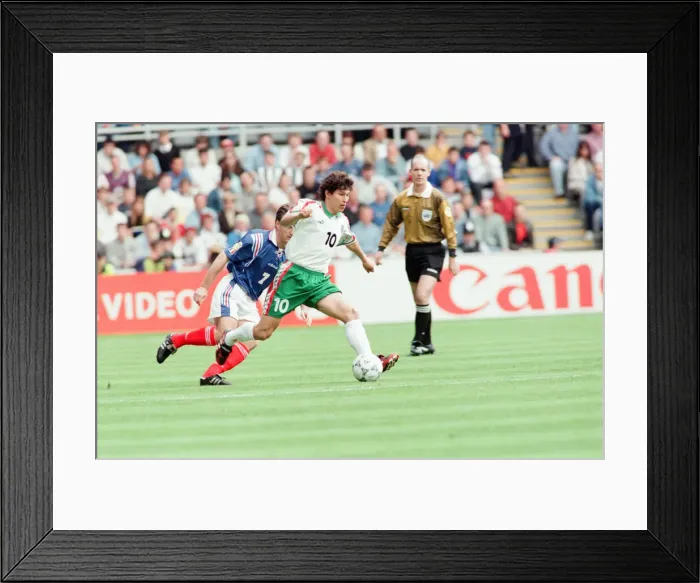 Framed Print : France 3-1 Bulgaria, Euro 1996 Group B match at St James Park, Newcastle Framed Print : France 3-1 Bulgaria, Euro 1996 Group B match at St James Park, Newcastle