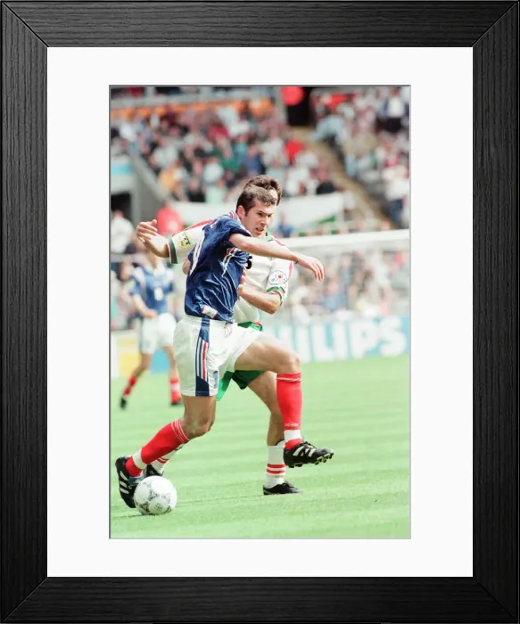 Framed Print : France 3-1 Bulgaria, Euro 1996 Group B match at St James Park, Newcastle