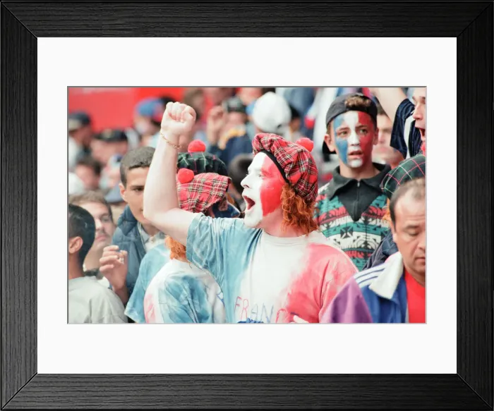 Framed Print : France 3-1 Bulgaria, Euro 1996 Group B match at St James Park, Newcastle Framed Print : France 3-1 Bulgaria, Euro 1996 Group B match at St James Park, Newcastle