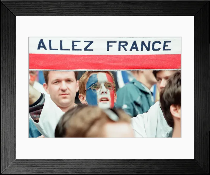 Framed Print : France 3-1 Bulgaria, Euro 1996 Group B match at St James Park, Newcastle Framed Print : France 3-1 Bulgaria, Euro 1996 Group B match at St James Park, Newcastle