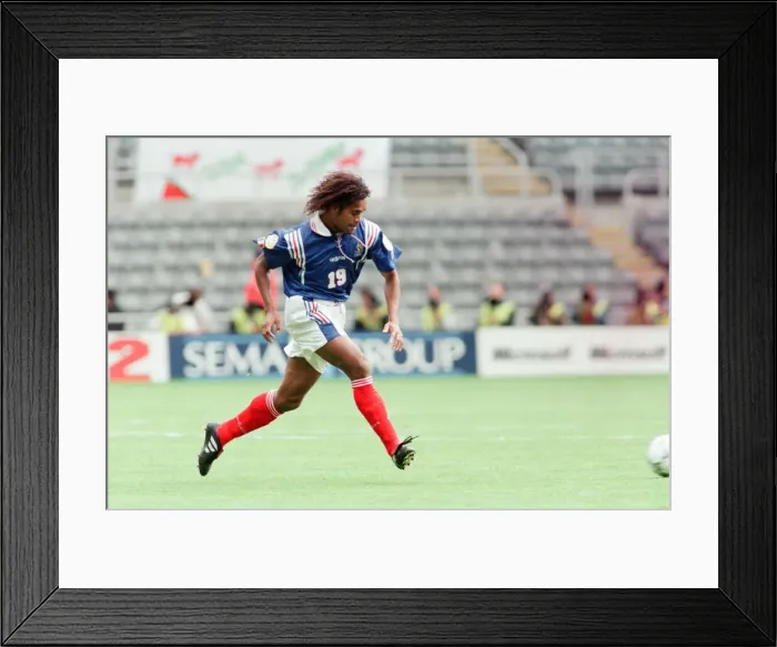 Framed Print : France 3-1 Bulgaria, Euro 1996 Group B match at St James Park, Newcastle Framed Print : France 3-1 Bulgaria, Euro 1996 Group B match at St James Park, Newcastle
