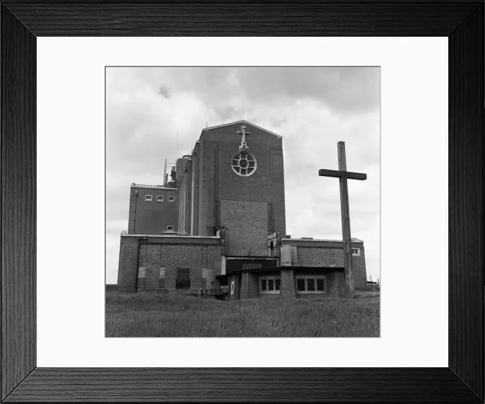 Framed Print : Guildford Cathedral, Surrey. 8th May 1961 Framed Print : Guildford Cathedral, Surrey. 8th May 1961