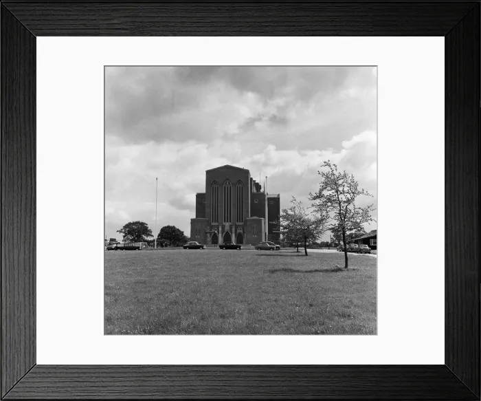 Framed Print : Guildford Cathedral, Surrey. 8th May 1961 Framed Print : Guildford Cathedral, Surrey. 8th May 1961