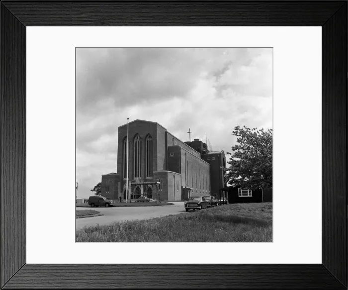 Framed Print : Guildford Cathedral, Surrey. 8th May 1961 Framed Print : Guildford Cathedral, Surrey. 8th May 1961