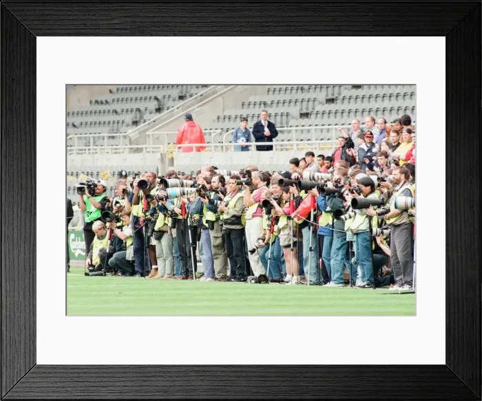 Framed Print : Bulgaria 1-0 Romania, Euro 1996 Group B match at St James Park, Newcastle Framed Print : Bulgaria 1-0 Romania, Euro 1996 Group B match at St James Park, Newcastle