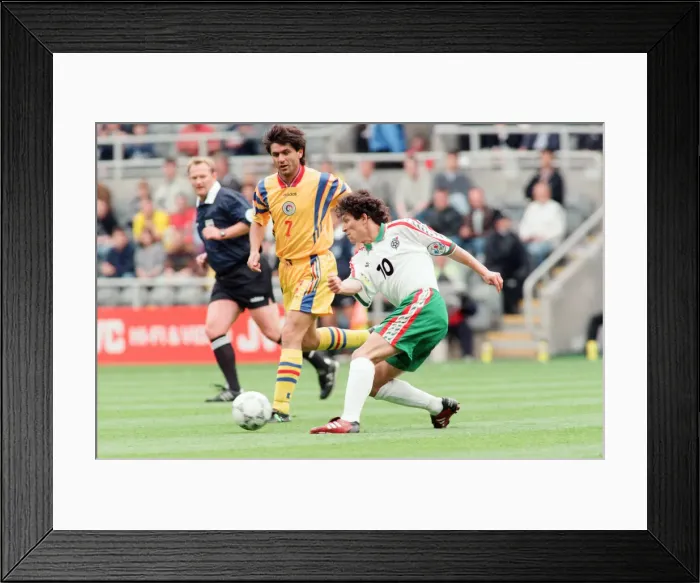 Framed Print : Bulgaria 1-0 Romania, Euro 1996 Group B match at St James Park, Newcastle