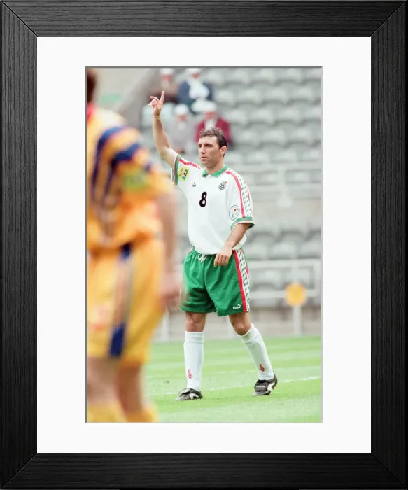 Framed Print : Bulgaria 1-0 Romania, Euro 1996 Group B match at St James Park, Newcastle Framed Print : Bulgaria 1-0 Romania, Euro 1996 Group B match at St James Park, Newcastle