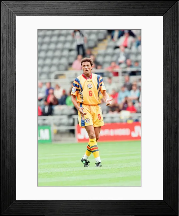 Framed Print : Bulgaria 1-0 Romania, Euro 1996 Group B match at St James Park, Newcastle