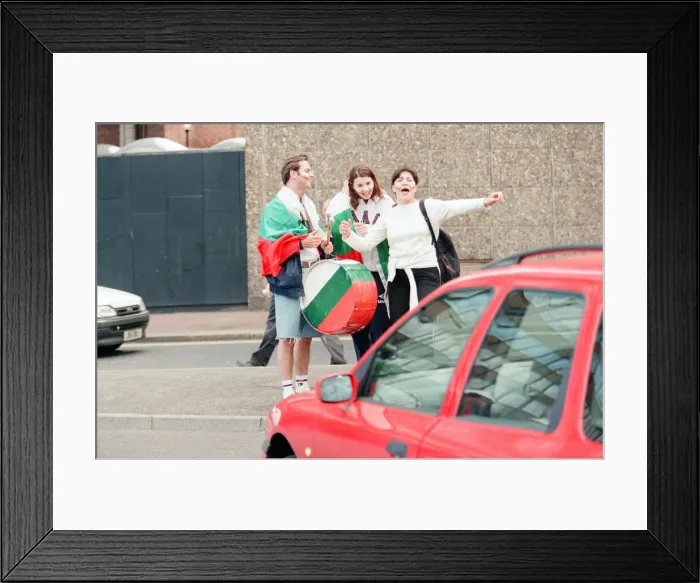 Framed Print : Bulgaria 1-0 Romania, Euro 1996 Group B match at St James Park, Newcastle Framed Print : Bulgaria 1-0 Romania, Euro 1996 Group B match at St James Park, Newcastle