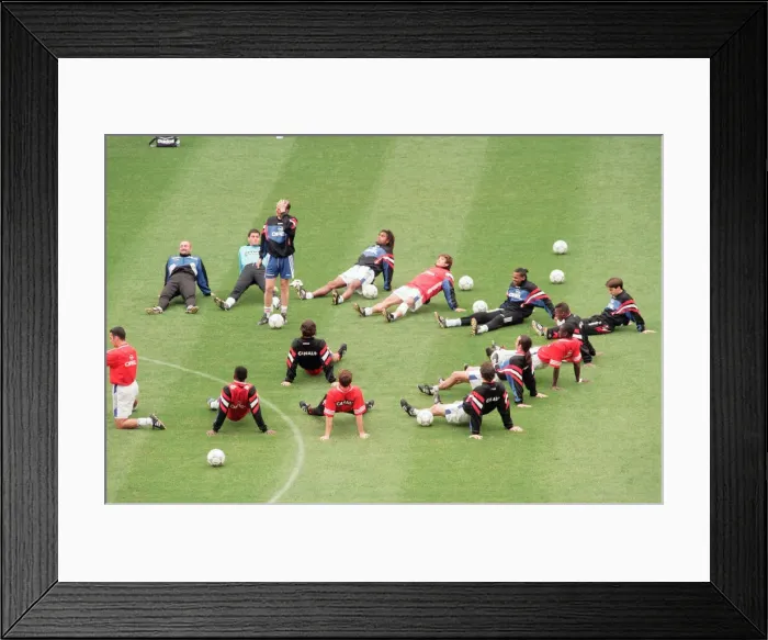 Framed Print : French Training Session at Anfield, home of Liverpool Football Club Framed Print : French Training Session at Anfield, home of Liverpool Football Club