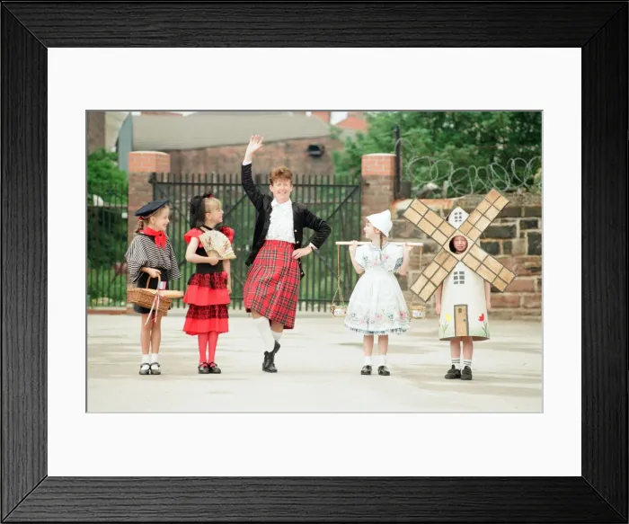 Framed Print : Walton St MaryPrimary School, celebrate their 101st anniversary with a Euro 96 themed Framed Print : Walton St MaryPrimary School, celebrate their 101st anniversary with a Euro 96 themed