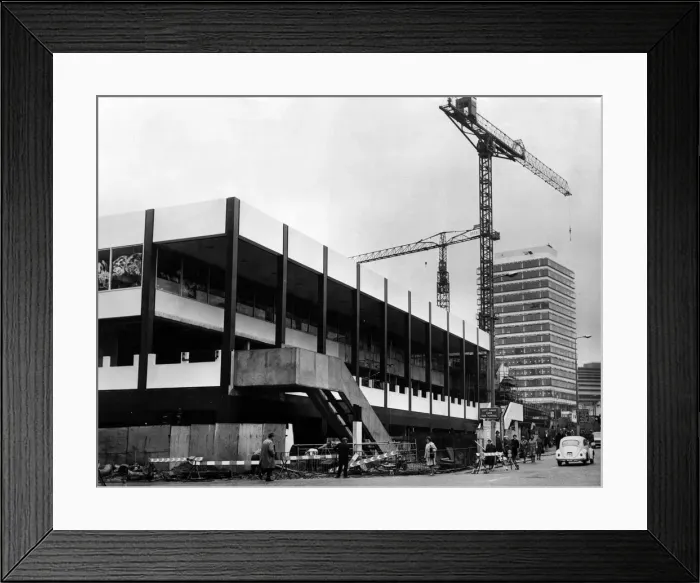 Framed Print : St Johns Shopping Centre, Under Construction, Liverpool, 28th September 1968 Framed Print : St Johns Shopping Centre, Under Construction, Liverpool, 28th September 1968