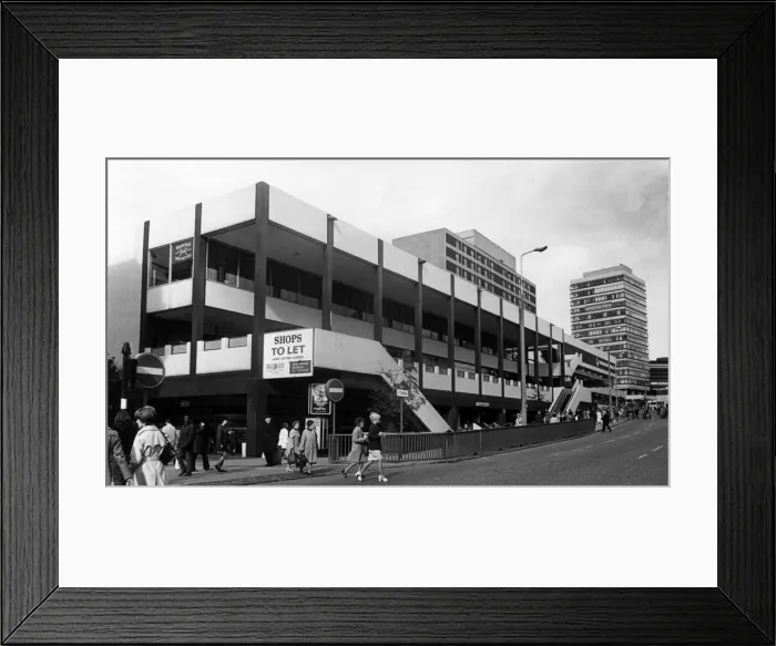 Framed Print : St Johns Shopping Centre, Liverpool, 1st October 1975. Our picture shows Framed Print : St Johns Shopping Centre, Liverpool, 1st October 1975. Our picture shows