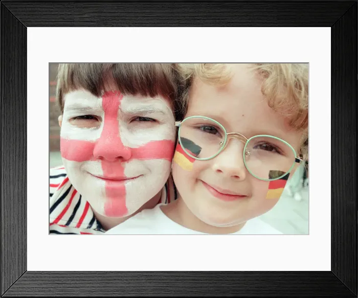 Framed Print : Walton St MaryPrimary School, celebrate their 101st anniversary with a Euro 96 themed