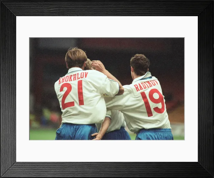 Framed Print : Russia 3-3 Czech Republic, Euro 1996 Group C match at Anfield Framed Print : Russia 3-3 Czech Republic, Euro 1996 Group C match at Anfield