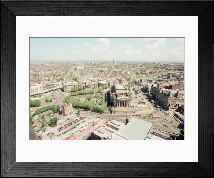 Framed Print : Liverpool City Centre, Merseyside, Panorama Views, 13th June 1996 Framed Print : Liverpool City Centre, Merseyside, Panorama Views, 13th June 1996