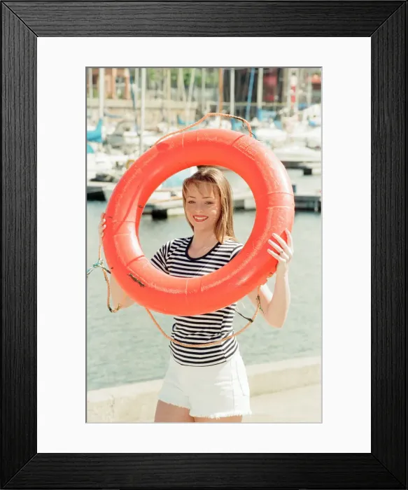 Framed Print : Model, Kelly, wearing Maritime inspired clothing at Liverpool Marina, Merseyside Framed Print : Model, Kelly, wearing Maritime inspired clothing at Liverpool Marina, Merseyside
