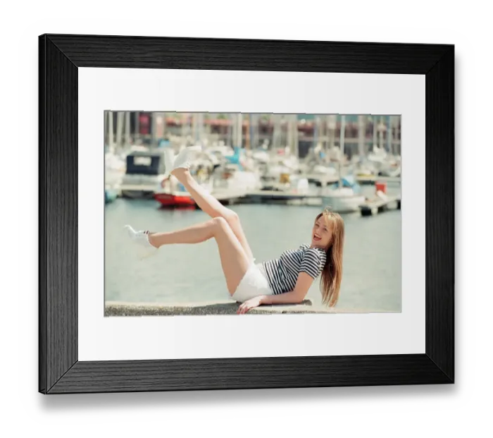 Framed Print : Model, Kelly, wearing Maritime inspired clothing at Liverpool Marina, Merseyside Framed Print : Model, Kelly, wearing Maritime inspired clothing at Liverpool Marina, Merseyside