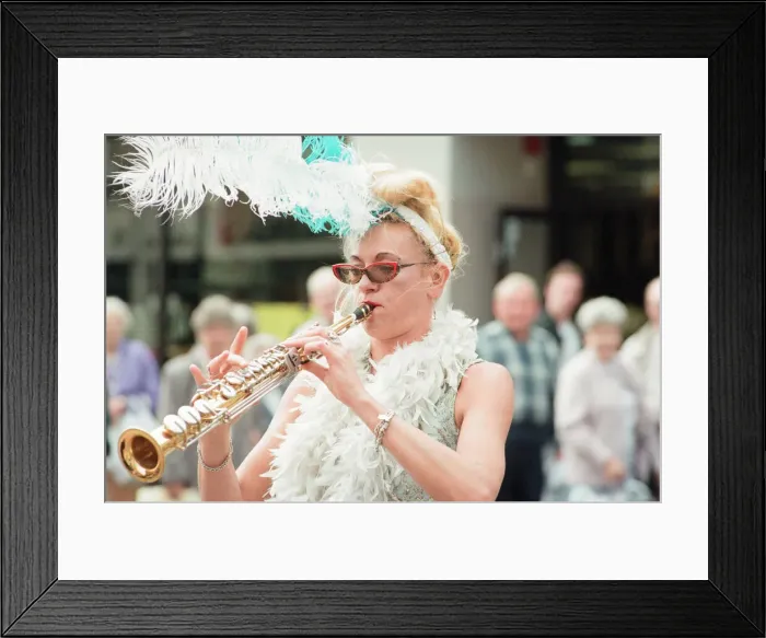 Framed Print : Euro 1996 Street Festival, Newcastle, 18th June 1996