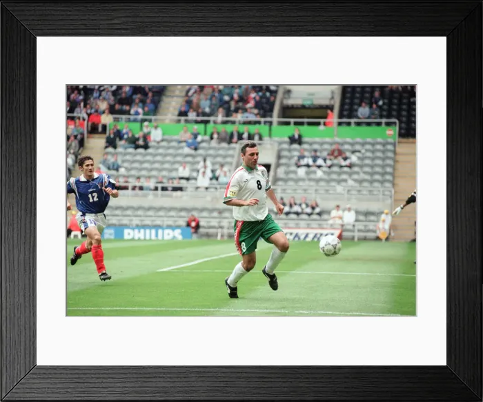 Framed Print : France 3-1 Bulgaria, Euro 1996 Group B match at St James Park, Newcastle