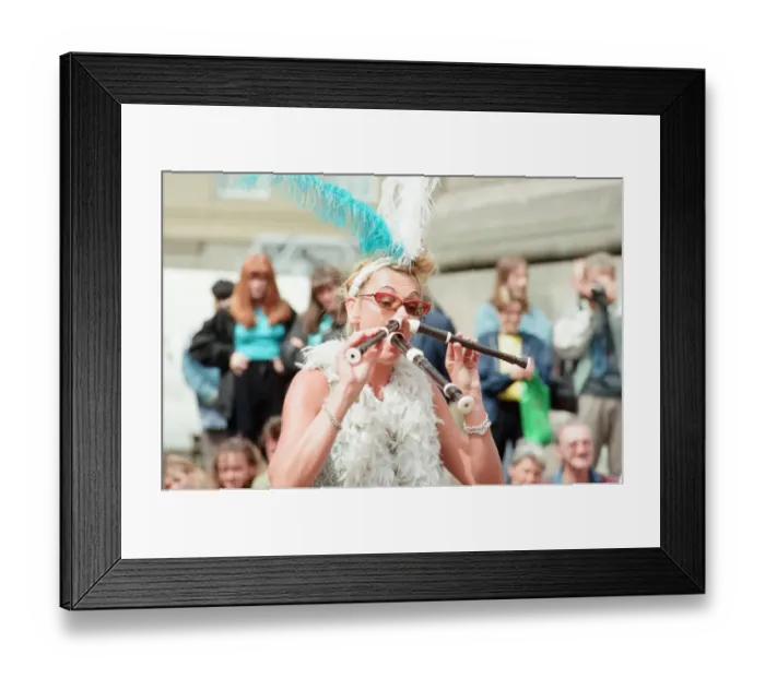 Framed Print : Euro 1996 Street Festival, Newcastle, 18th June 1996