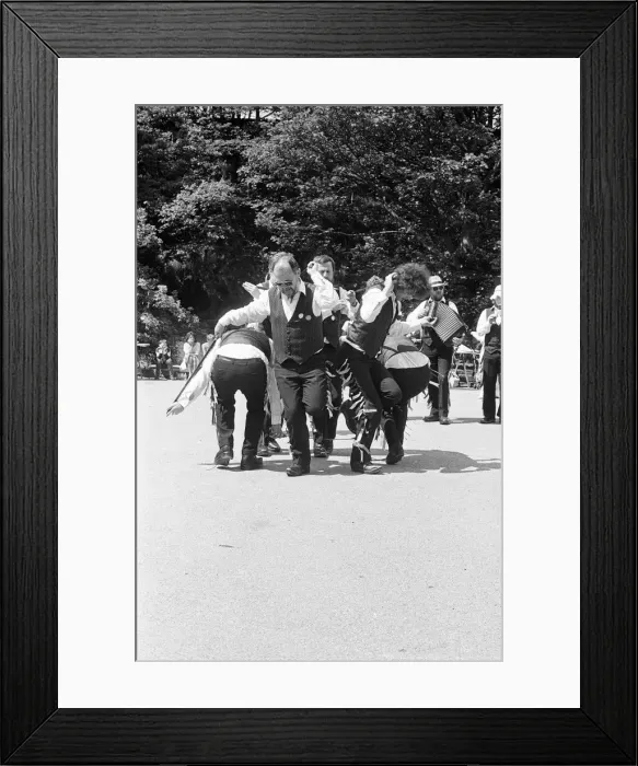 Framed Print : Traditional dancers from all over Britain brought colour to Thunderbridge at the weekend
