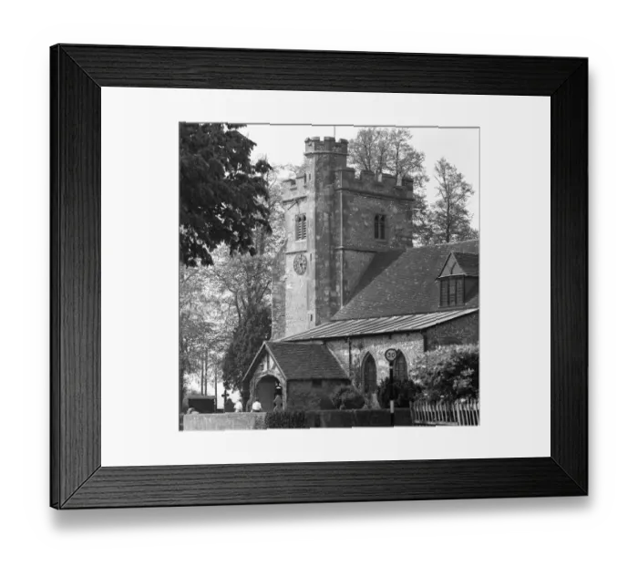 Framed Print : St John the Baptist Church in Little Missenden were house sparrows have decided to nest Framed Print : St John the Baptist Church in Little Missenden were house sparrows have decided to nest