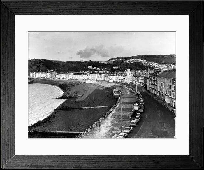 Framed Print : Aberystwyth Promenade and Beach, Ceredigion, West Wales, 1976 Framed Print : Aberystwyth Promenade and Beach, Ceredigion, West Wales, 1976