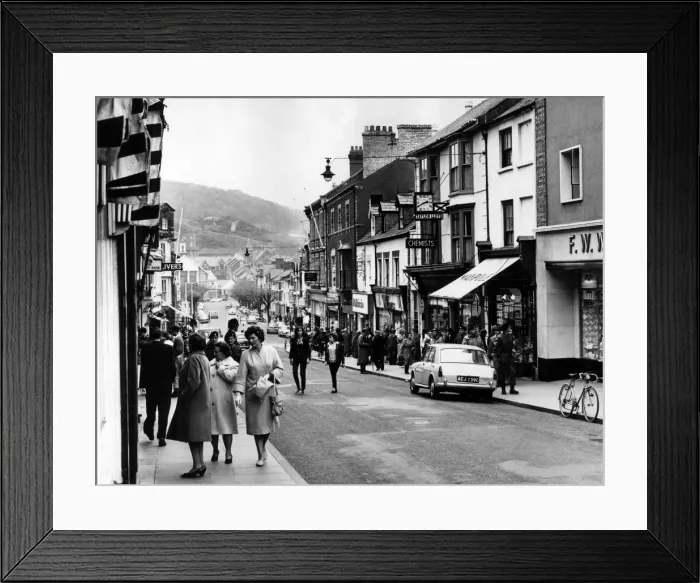 Framed Print : Street Scenes, Aberystwyth, Ceredigion, West Wales, May 1965 Framed Print : Street Scenes, Aberystwyth, Ceredigion, West Wales, May 1965