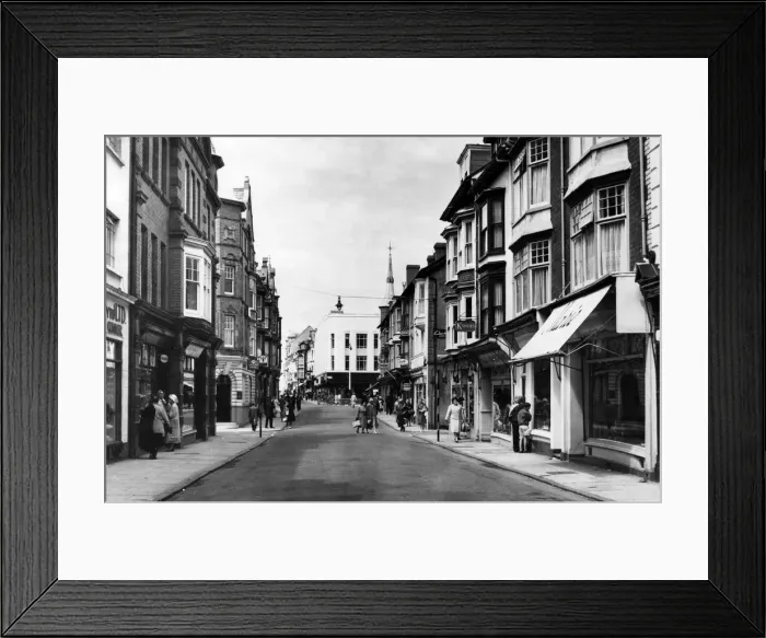 Framed Print : Street Scenes, Aberystwyth, Ceredigion, West Wales, August 1963 Framed Print : Street Scenes, Aberystwyth, Ceredigion, West Wales, August 1963