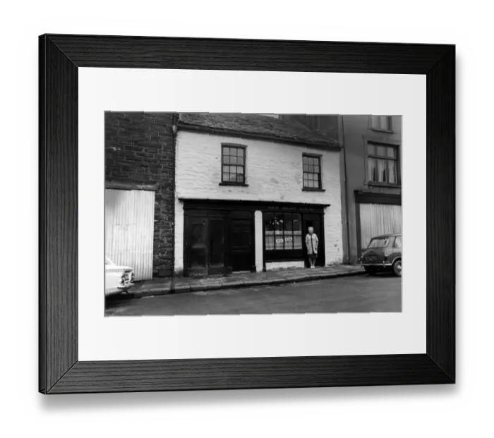 Framed Print : Street Scenes, Aberystwyth, Ceredigion, West Wales, 6th July 1970