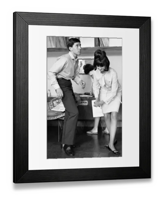 Framed Print : Teenagers demonstrate the Twist in the Daily Herald Offices. 1st June 1962