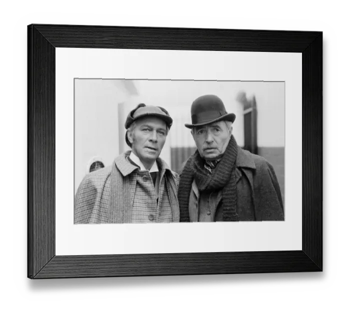 Framed Print : Holmes and Watson after Jack the Ripper. Christopher Plummer (Holmes Framed Print : Holmes and Watson after Jack the Ripper. Christopher Plummer (Holmes