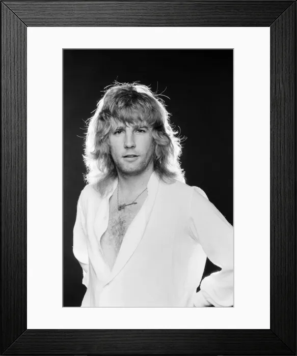 Framed Print : Rick Parfitt, rhythm guitarist, singer and songwriter in the rock band Status Quo
