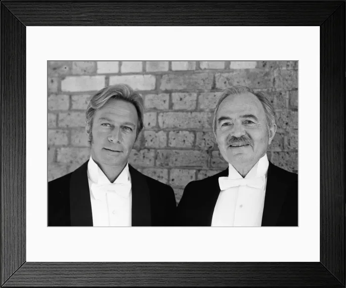 Framed Print : The stars of Sherlock Holmes: Murder by Decree