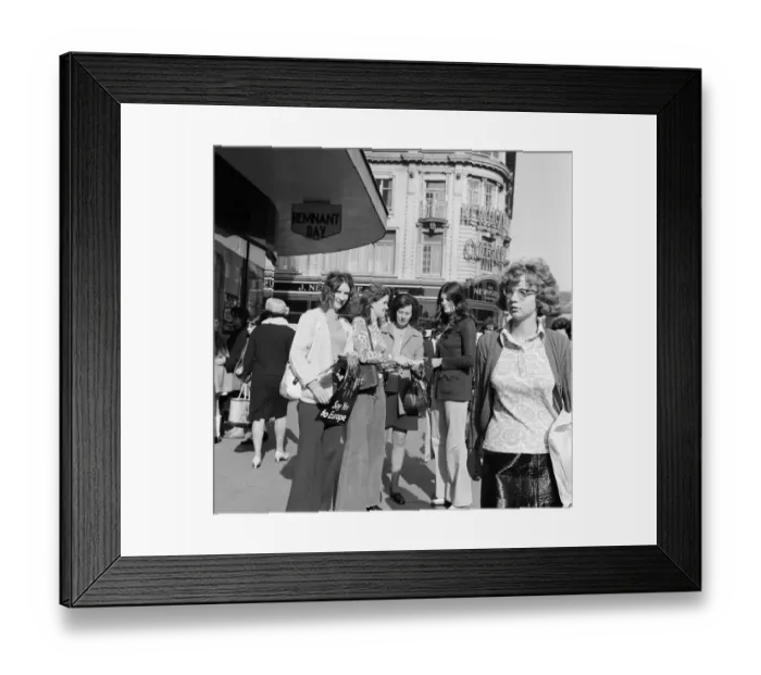 Framed Print : Common Market campaign in Middlesbrough Town Centre. 1971