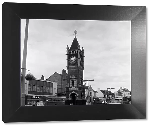 Redcar Clock Tower, Redcar, North Yorkshire. 1972