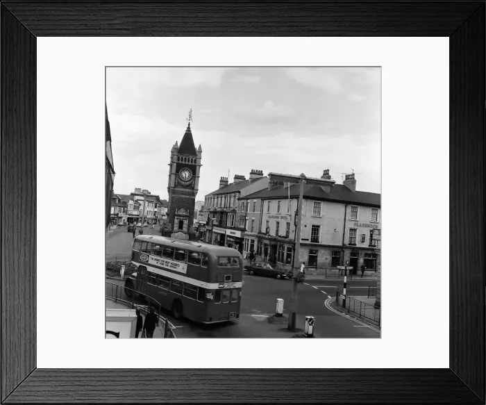 Framed Print : Redcar Clock Tower, Redcar, North Yorkshire. 1972 Framed Print : Redcar Clock Tower, Redcar, North Yorkshire. 1972