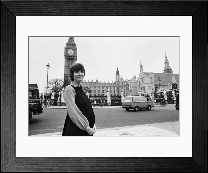 Framed Print : Harriet Harman, new Labour member of Parliament for Peckham Framed Print : Harriet Harman, new Labour member of Parliament for Peckham