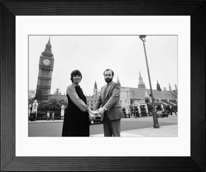 Framed Print : Harriet Harman, new Labour member of Parliament for Peckham