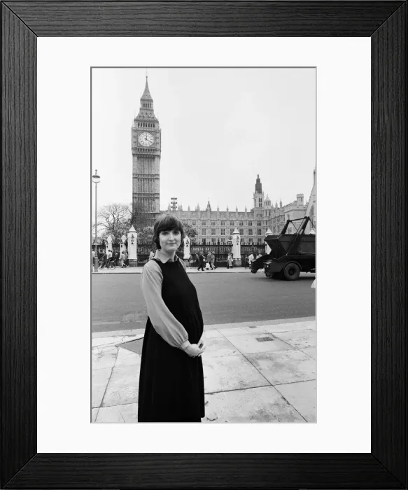 Framed Print : Harriet Harman, new Labour member of Parliament for Peckham